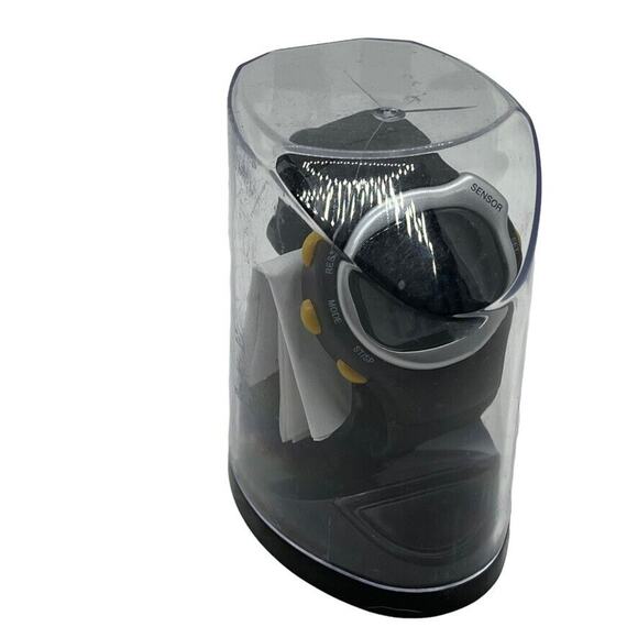 Calorie Watch By Fitness Wizard Digital Pulse Unisex Black Band Men Women - Picture 1 of 9